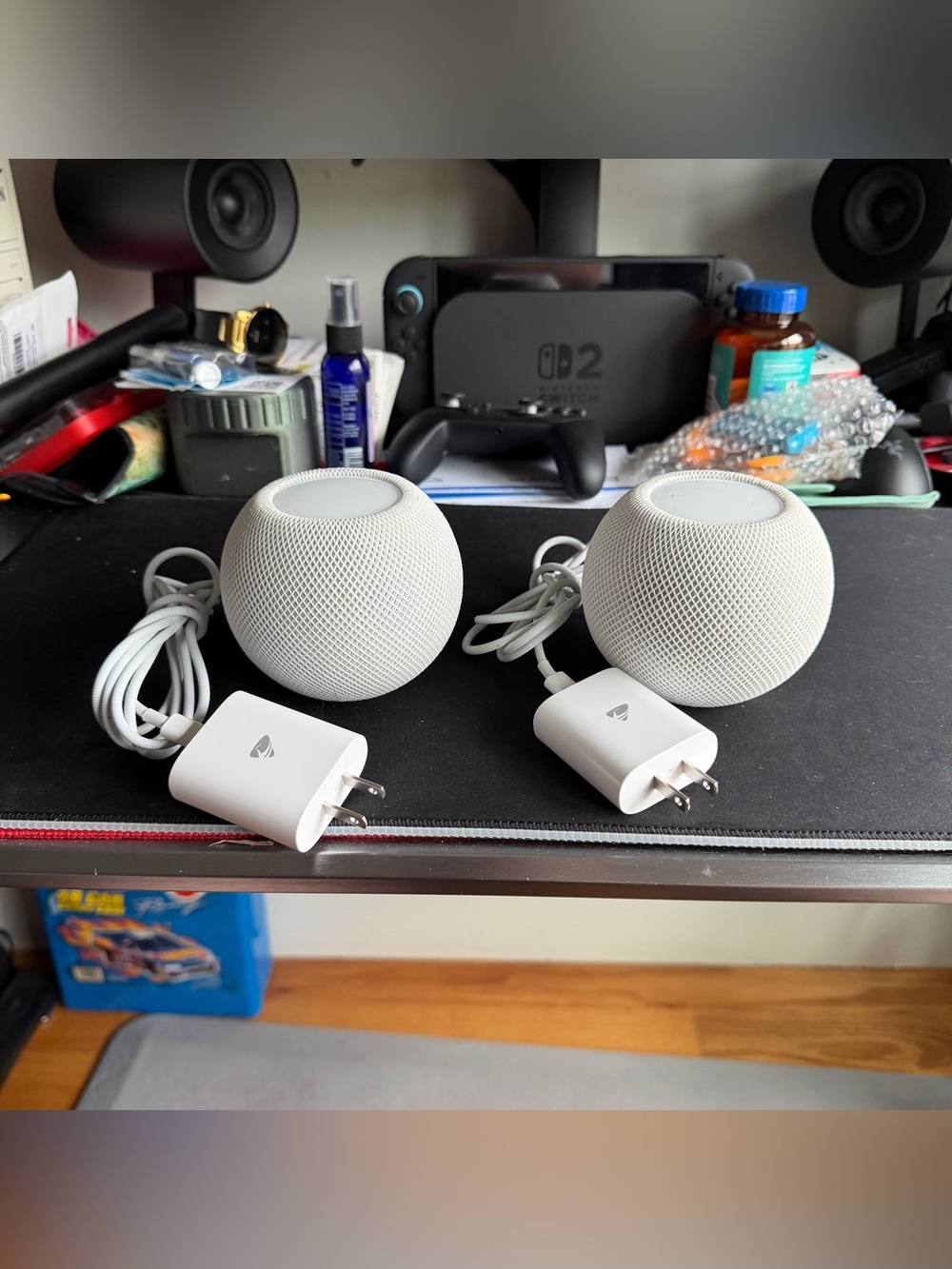 Set Of 2 Apple HomePod Mini Smart Speakers White A2374 - Tested Nice!!!